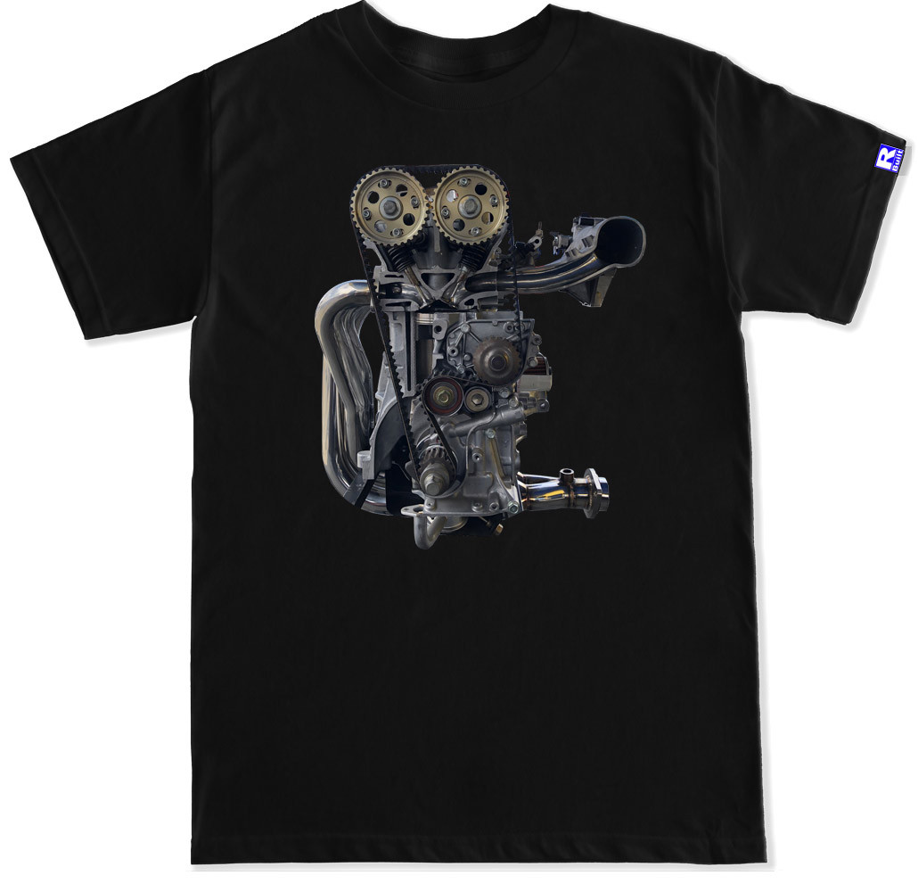 B16 B18 B18C GSR Type R Manifold Pistons Valve Spring headers Motor T SHIRT gallery