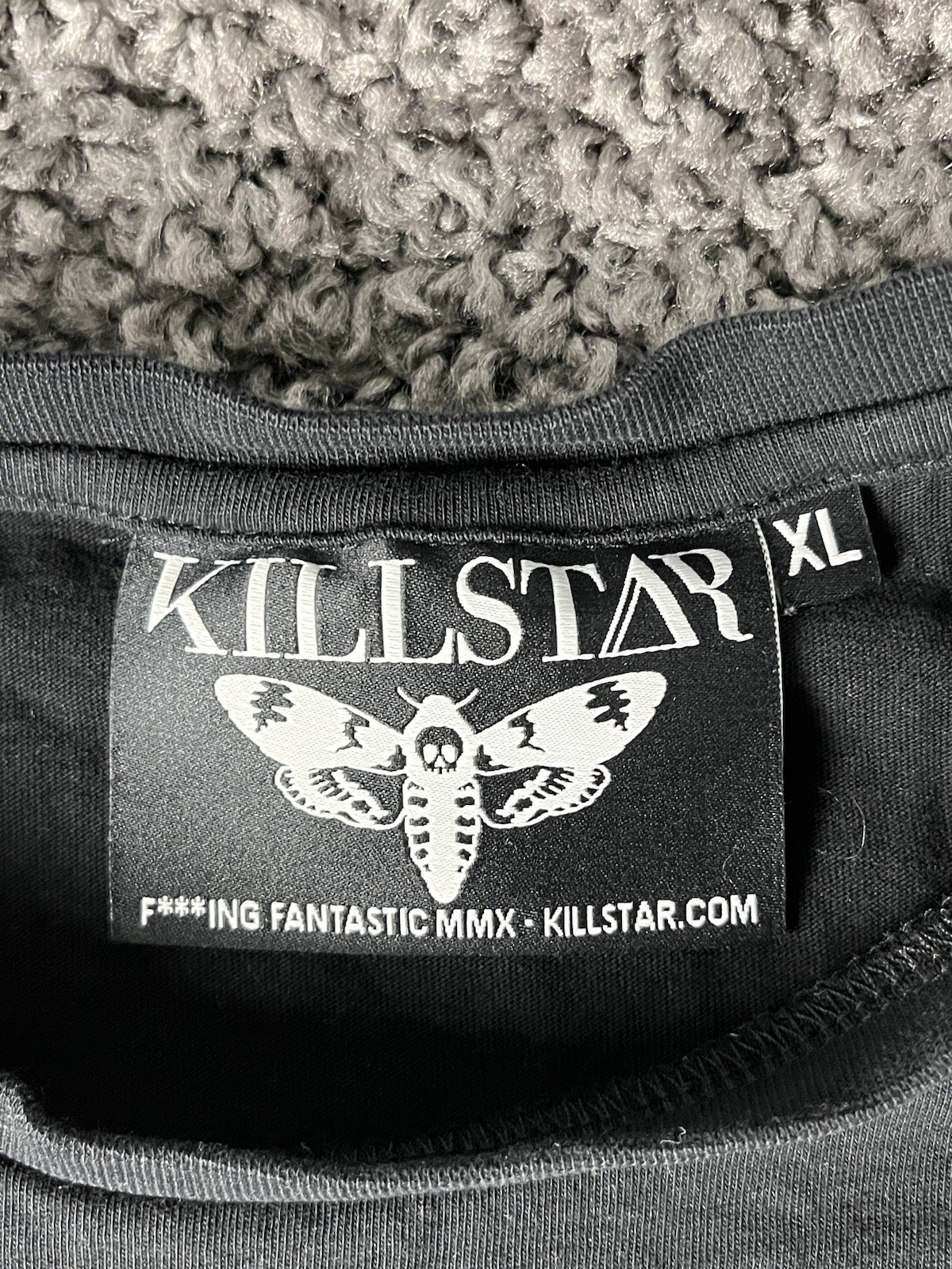 Killstar Sad Face Long Line Tee Frown T Shirt Mens XL Grunge, Street Wear. gallery
