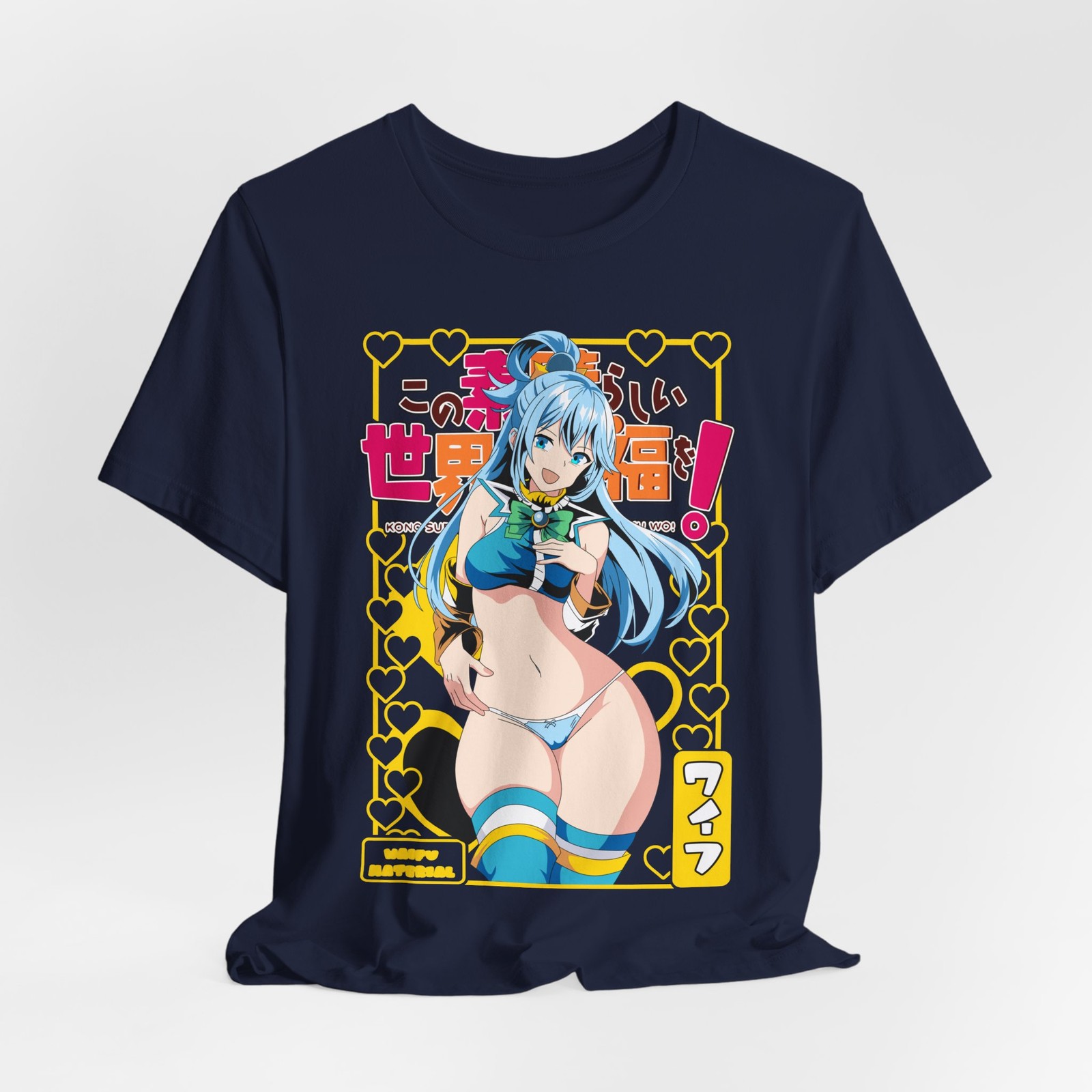 Waifu Anime Graphic Tee, Cute Unisex T-Shirt, Kawaii Fashion Shirt