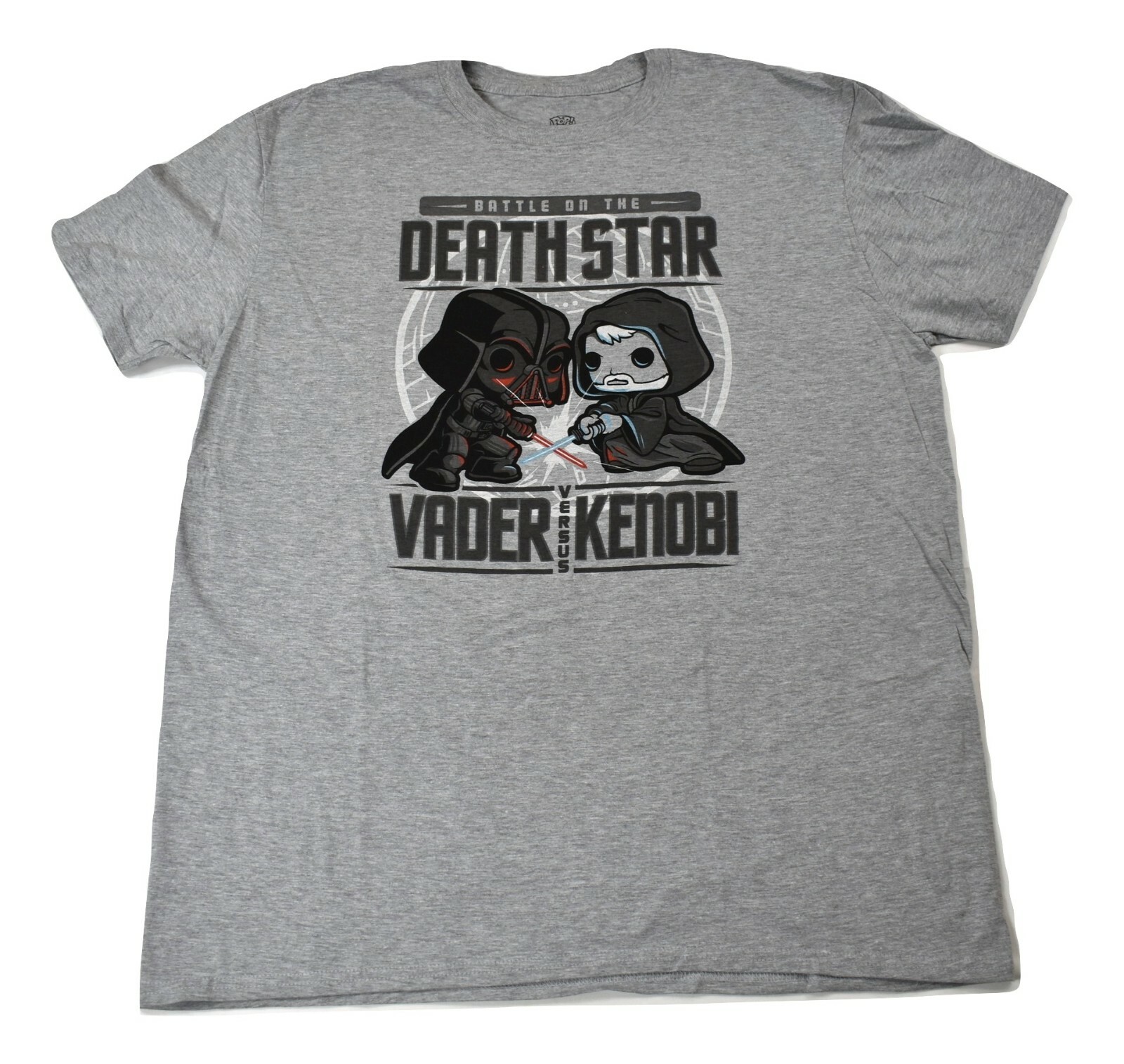 Funk Pop Star Wars Mens Battle Of The Death Star Vader Vs Kenobi Shirt New L,2XL gallery