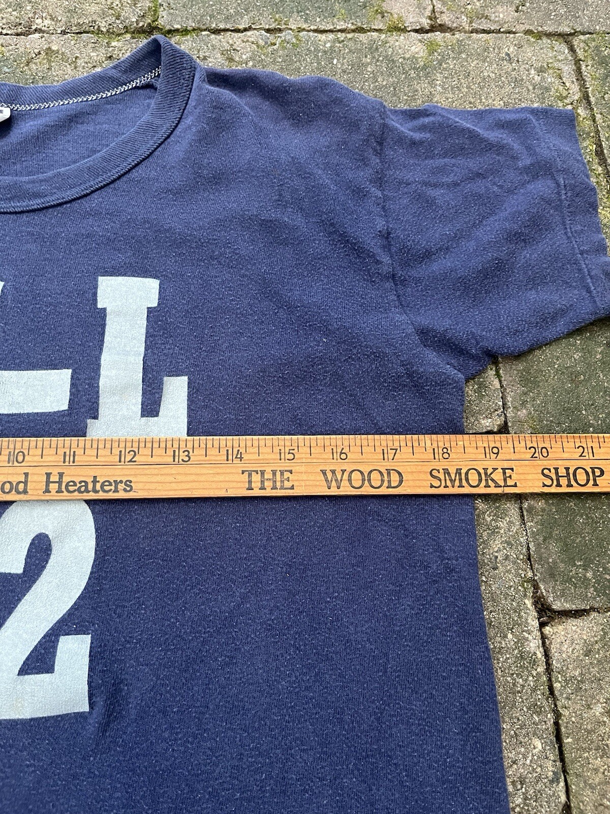 Vintage 1960s Russell Southern Co Cotton Tshirt L “W-L 72” Blue see Measurement gallery