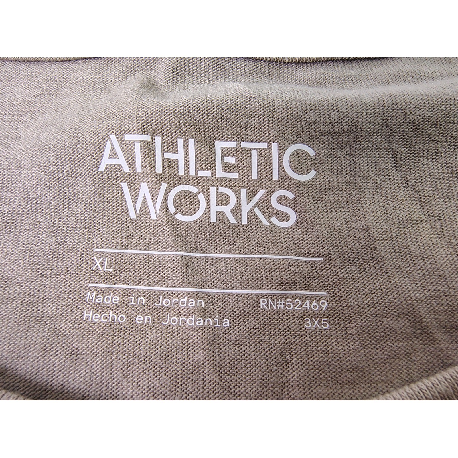 NWT Athletic Works Dri Works Performance Workout Gym Tee Birch Grey T-Shirt XL gallery