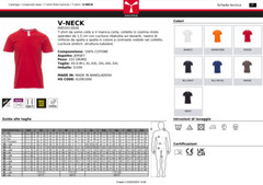 PAYPER T-Shirt V-NECK Scollo a V Mezza Manica Corta Uomo 100% Cotone Maglietta