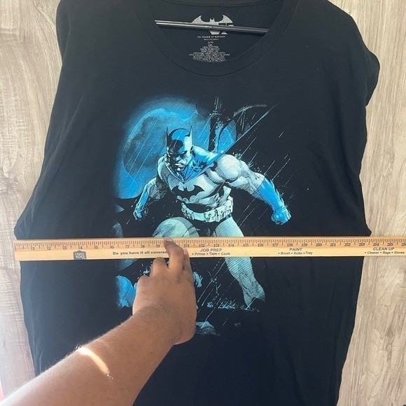 DC Comics Batman 75 Years Anniversary Graphic T-Shirt Black Adult 2XL gallery