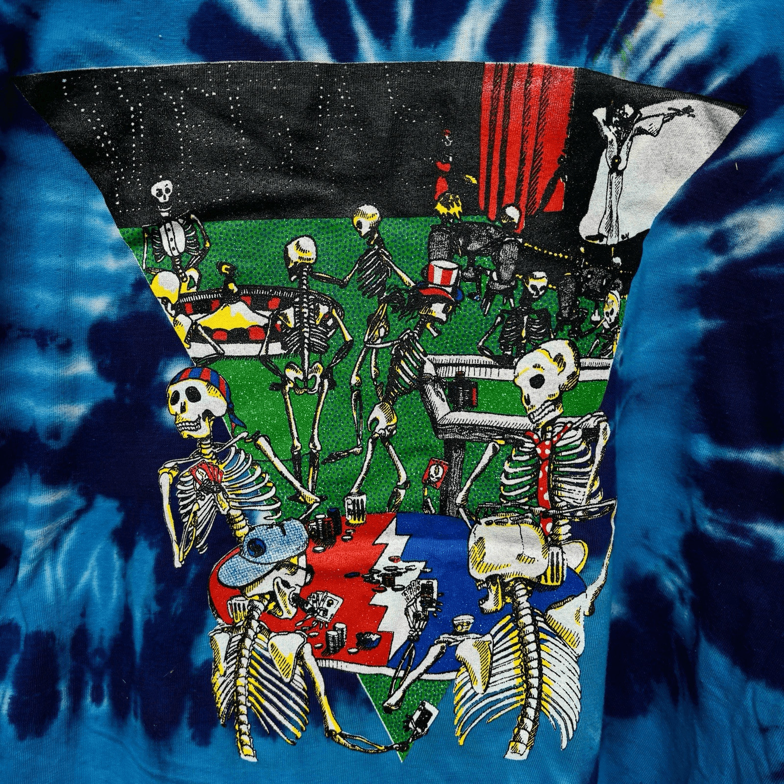 New Unworn Vtg Grateful Dead Las Vegas Band T Shirt Ripple Junction 90s Tie Dye gallery