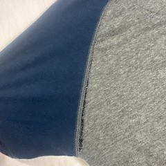 Grey And Blue Alpha Beta Short Sleeve Shirt Medium