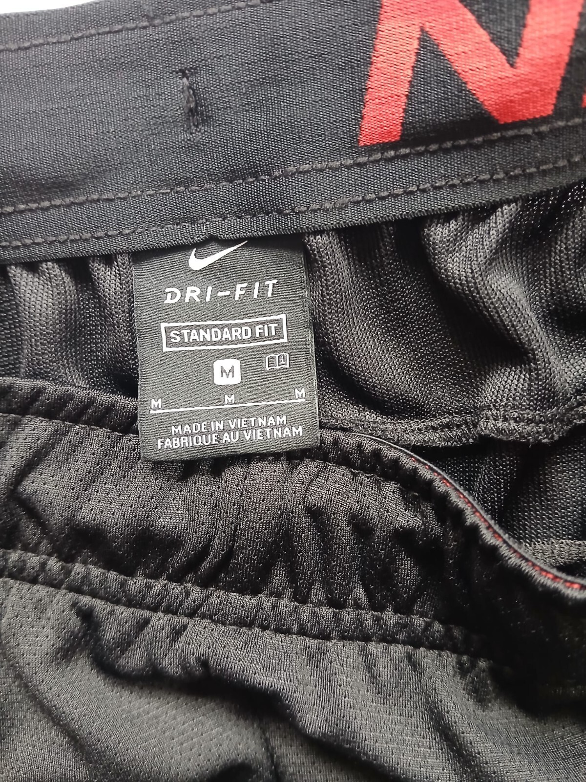 Nike Dri-Fit Athletic Short Men's M Black Drawstring Flat-Front DM1042-010 N125 gallery