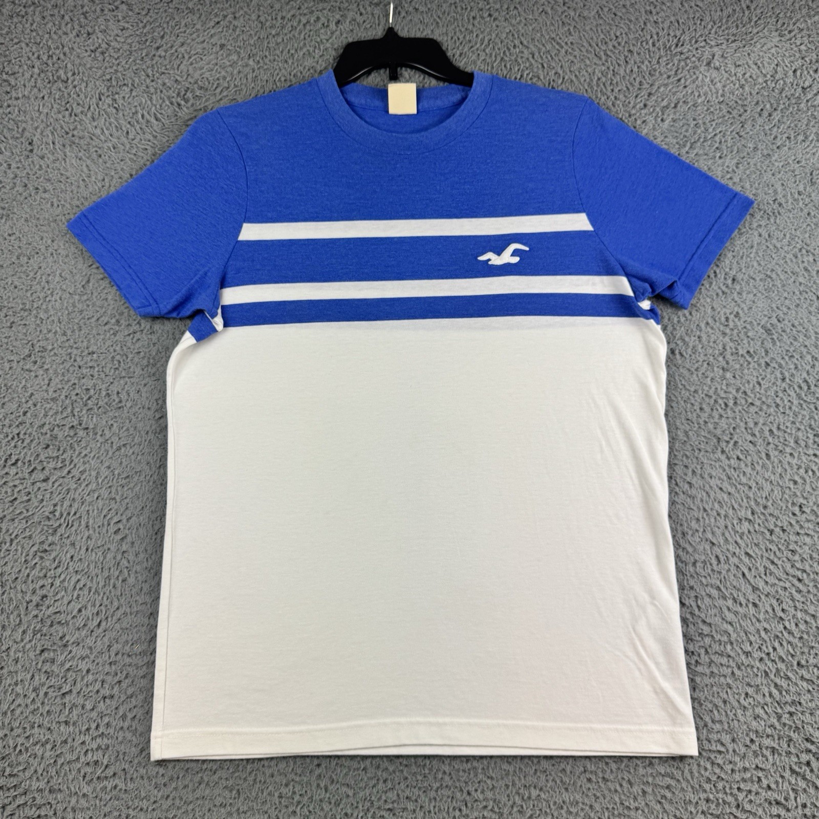 Hollister Shirt XL Blue Y2K Embroidered Preppy Logo Blue Tee Cali Beach Outdoor gallery