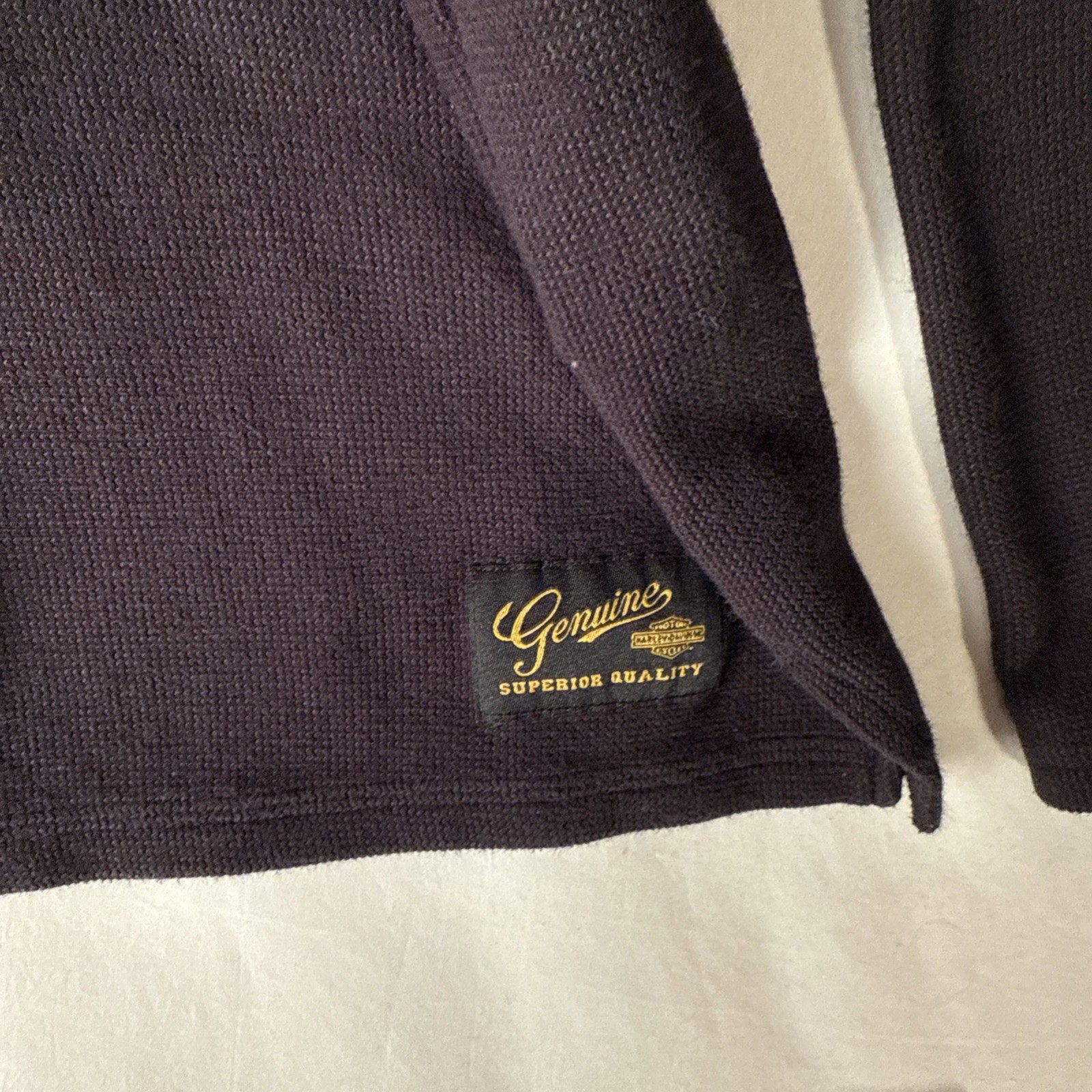 Harley Davidson Henley Shirt Men 2XL Black Long Sleeve Thermal Embroidered Biker gallery