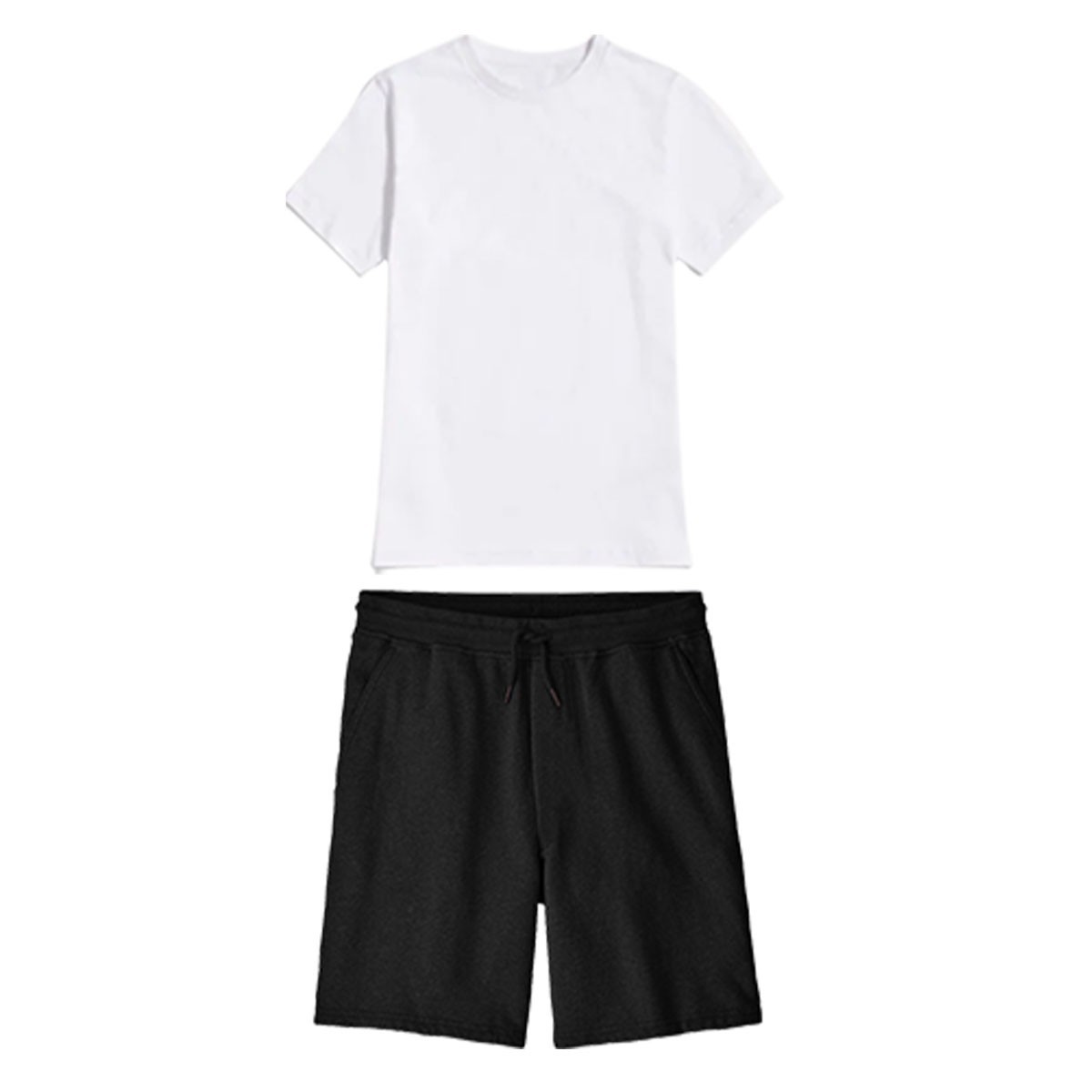 Men’s 2 Piece T-Shirt & Shorts Set Gym Outfit Tracksuit Summer Short Sleeve New