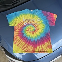 Vintage US Military Eagle Tee Bagram AB Afghanistan Tie Dye 2000s L – Distressed