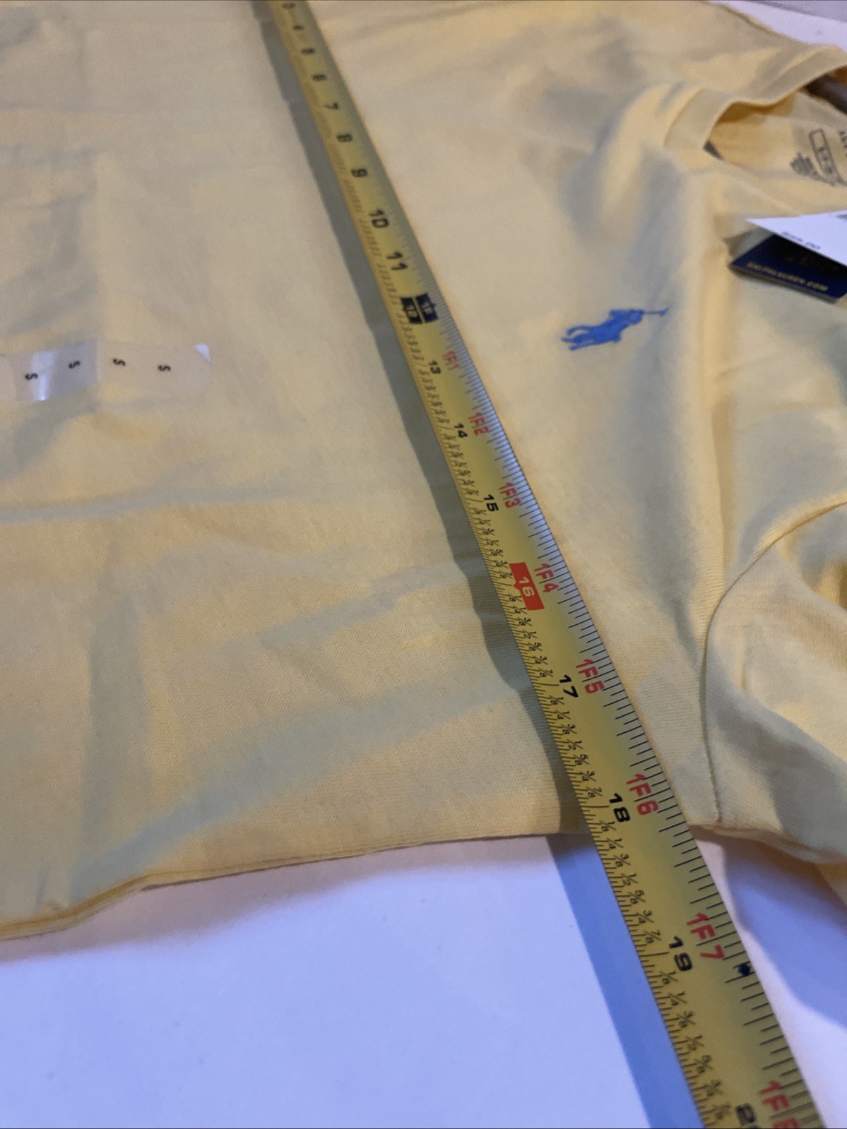 Polo Ralph Lauren V-neck cotton men’s t-shirt oasis yellow NWT Small MSRP $55 gallery