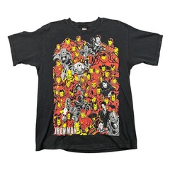 Vintage Marvel Iron Man Mad Engine Graphic T-Shirt Mens Large Comics