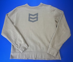 MTN OPS Sweatshirt Mens Small Beige Crewneck Logo Military Style Hiking