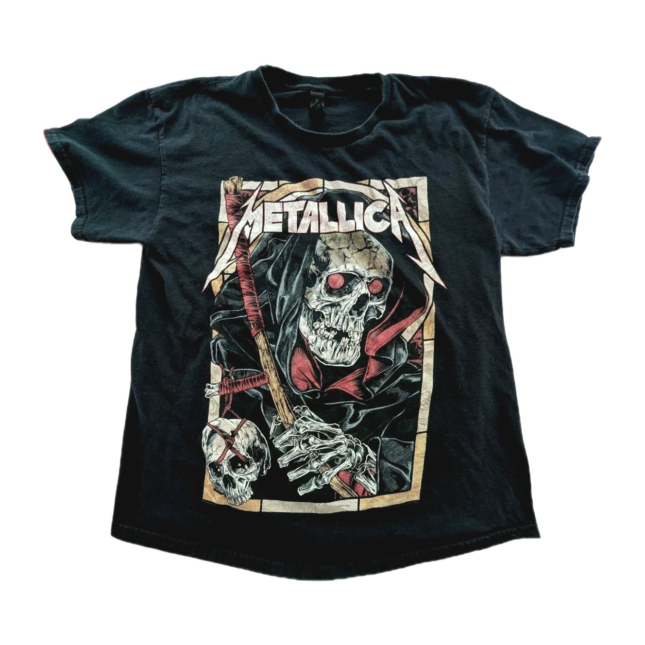 Metallica Gilden Heavy Cotton Black Short Sleeve T- Shirt Mens Large L gallery