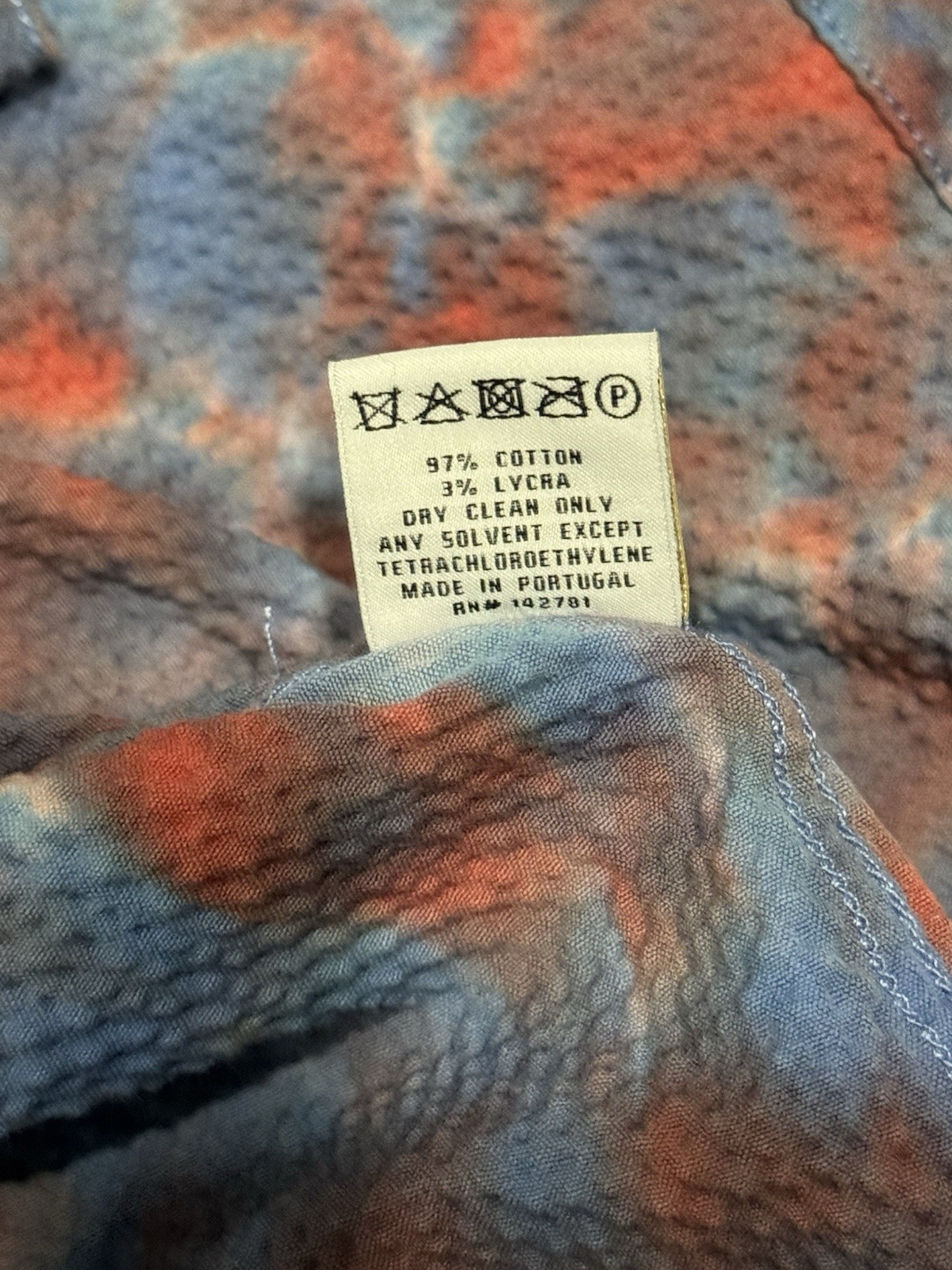 Aime Leon Dore ALD Tie Dye Leisure Club Shirt Blue/Red Seersucker Sz S Small gallery
