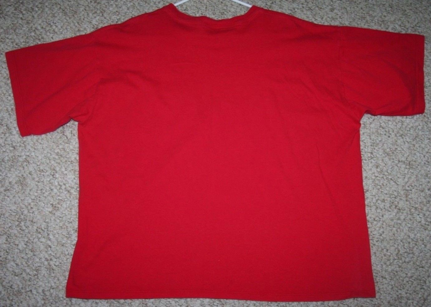 Red Pocket Tee Large Today's News Cotton Crewneck T-Shirt Men's Man's Solid 1655 gallery