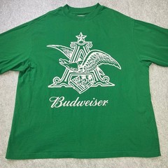 PacSun Budweiser Eagle Logo Graphic T-Shirt Green Mens XL Cotton FIFA 2026