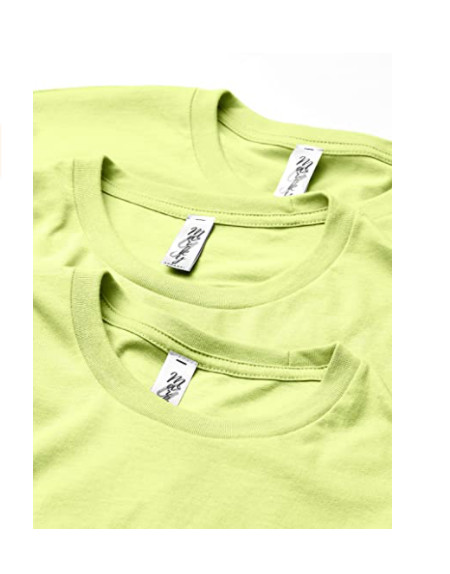 Marky G Men's 3-Pack CVC Crew Neck Short Sleeve T-Shirt Neon Yellow Size M, NWT gallery