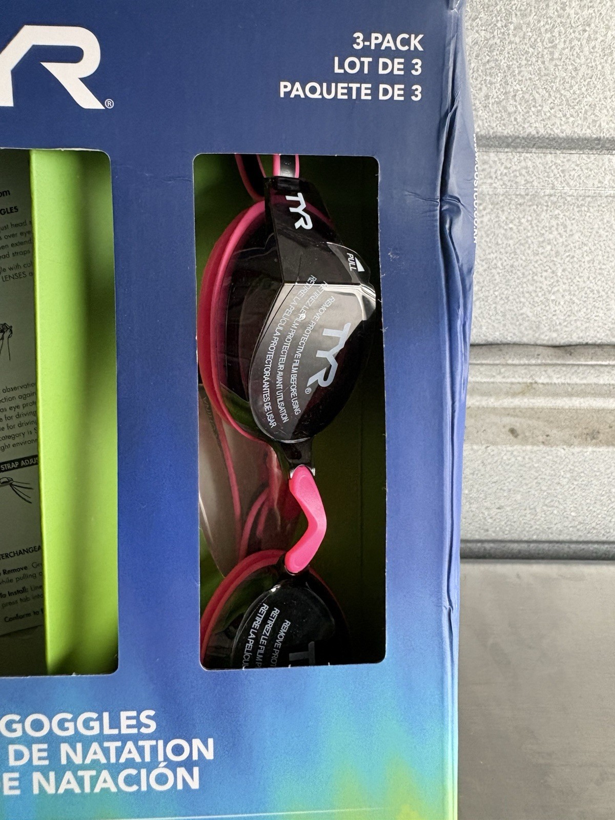 TYR Junior Swim Goggles 2-Pack (Ages 10+) - UV Protection Anti-Fog (Black/Clear) gallery