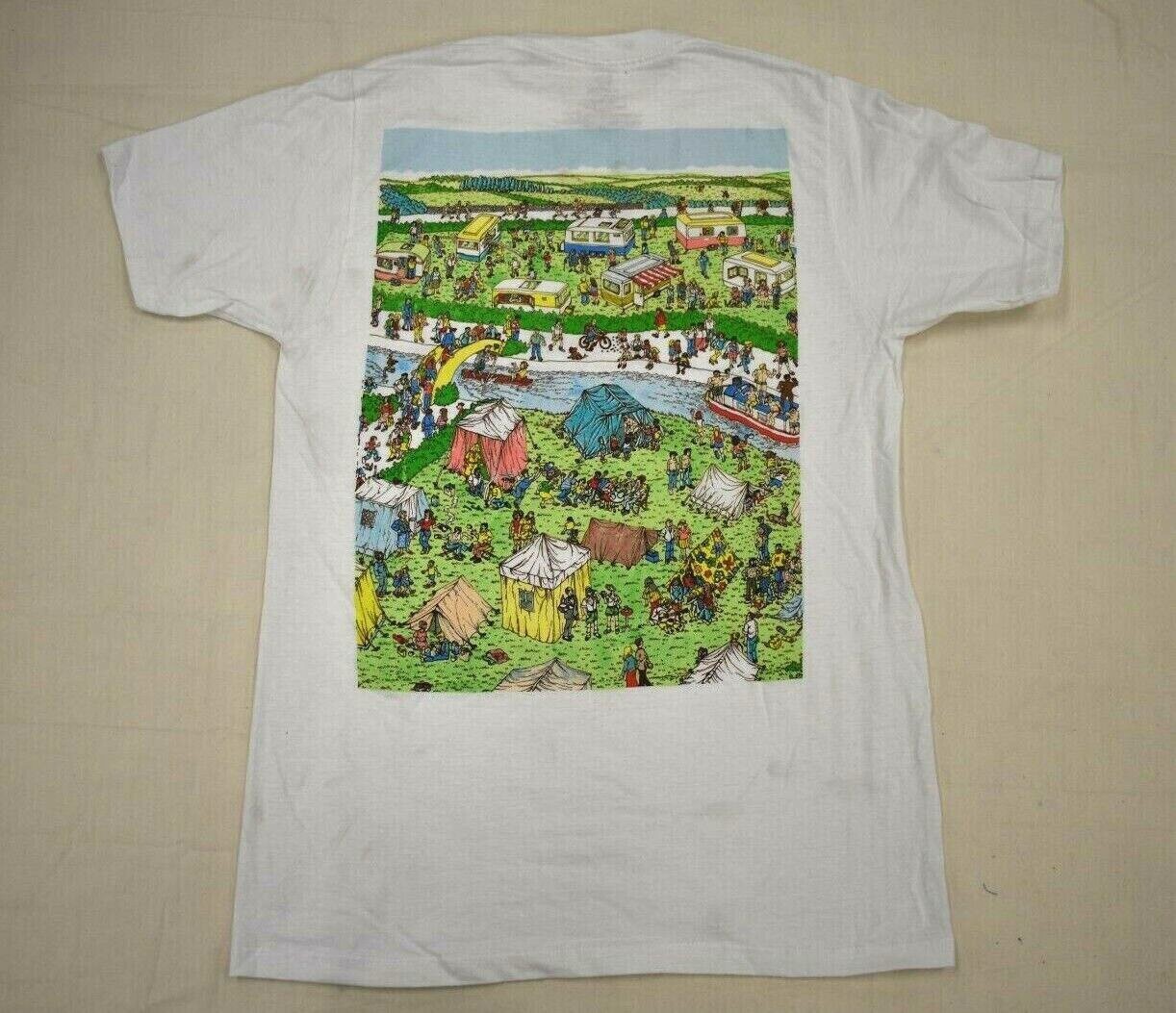 Where's Waldo Mens 2-Sided White Tee Shirt New S, M, L, XL gallery