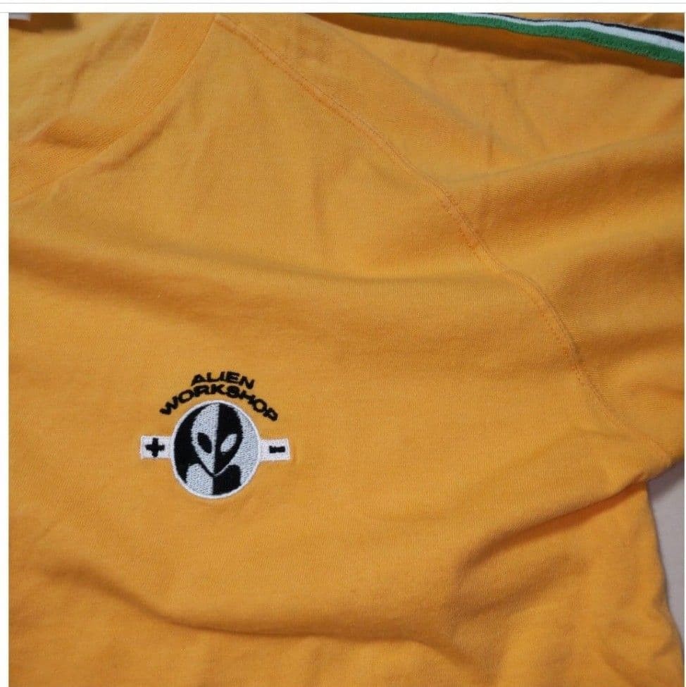 ALIEN WORKSHOP Line-Stitch Raglan Tee Size L Sunflower Yellow gallery