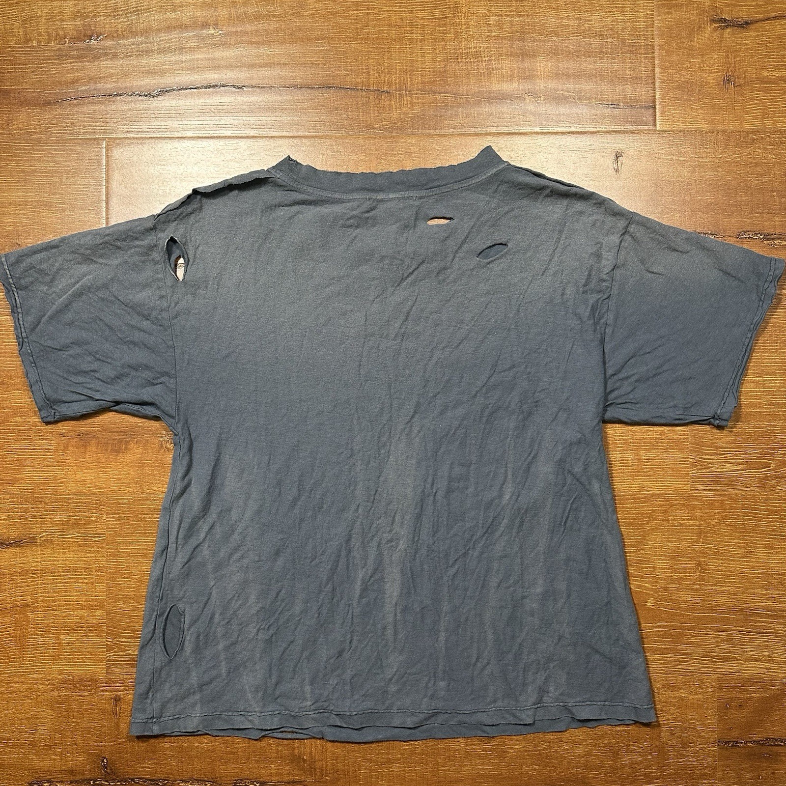 Acne Studios Oversized Boxy T Shirt Mens 2XS Gray Thrashed Distressed Portugal gallery
