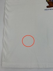 *MINOR DEFECT* Polo Ralph Lauren Polo Bear Crewneck T-Shirt – White – Size: L