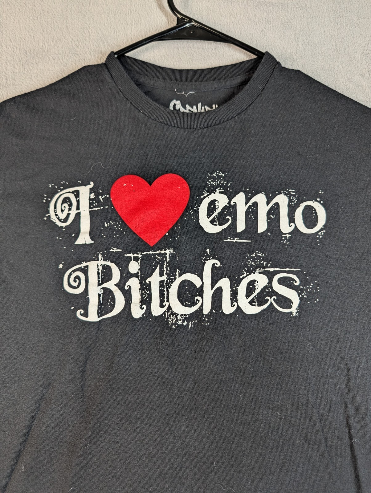 Spencers Mens Medium Black T Shirt Emo Goth Grunge Streetwear Tee Offensive gallery