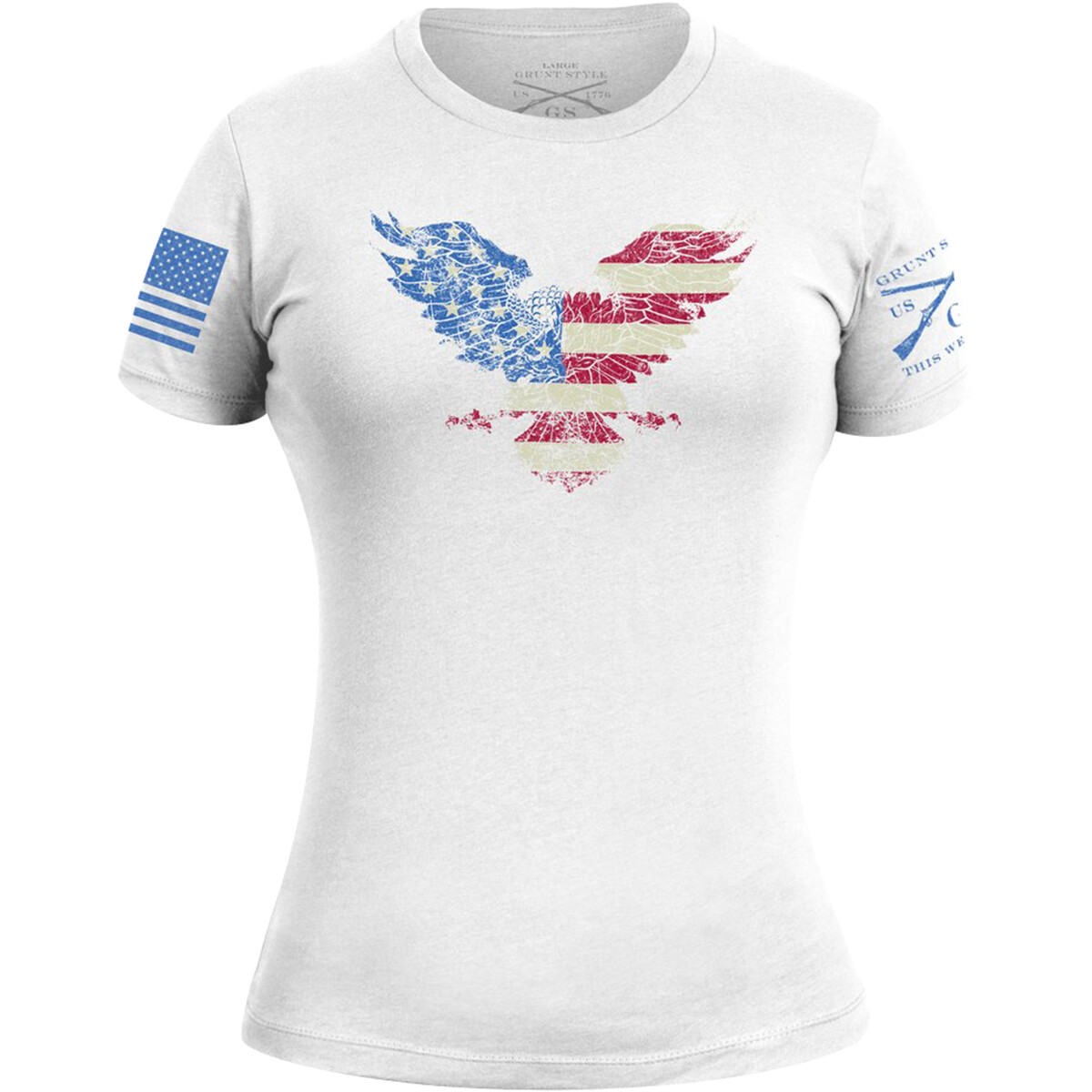 Grunt Style Women's Freagle Crewneck T-Shirt - White gallery