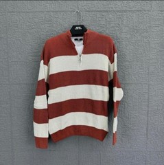 sweater with half zipperSweater For Men,Casual Soft Knitted Sweater,Handmade