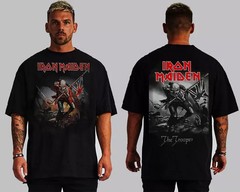 IRON MAIDEN TROOPER HARD ROCK T SHIRTS FRONT AND BACK PRINT