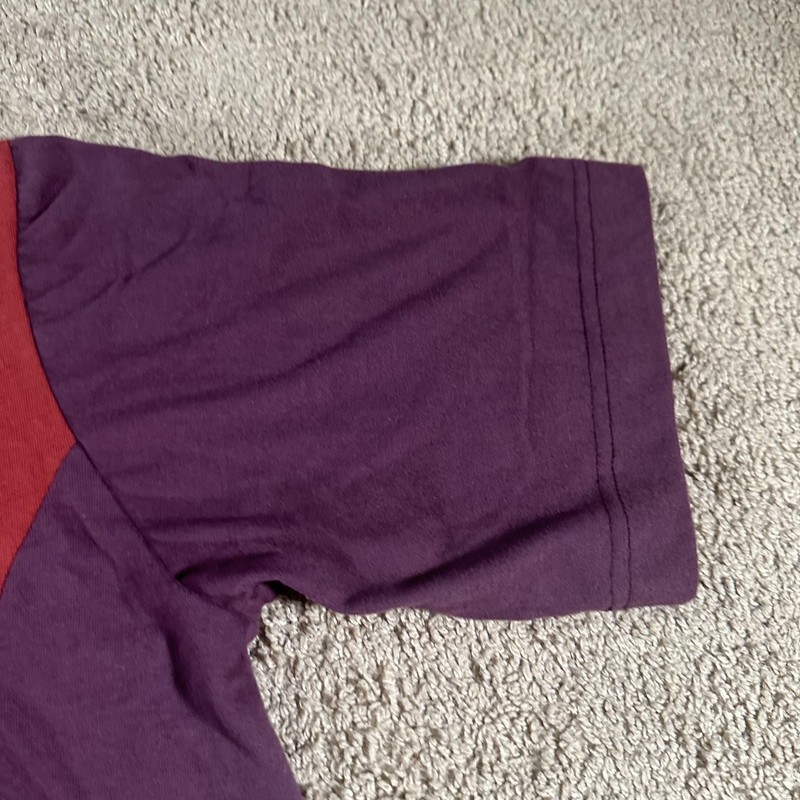 Vintage Marithe Francois Girbaud Shirt Mens Large Red Colorblock Made USA 90s gallery