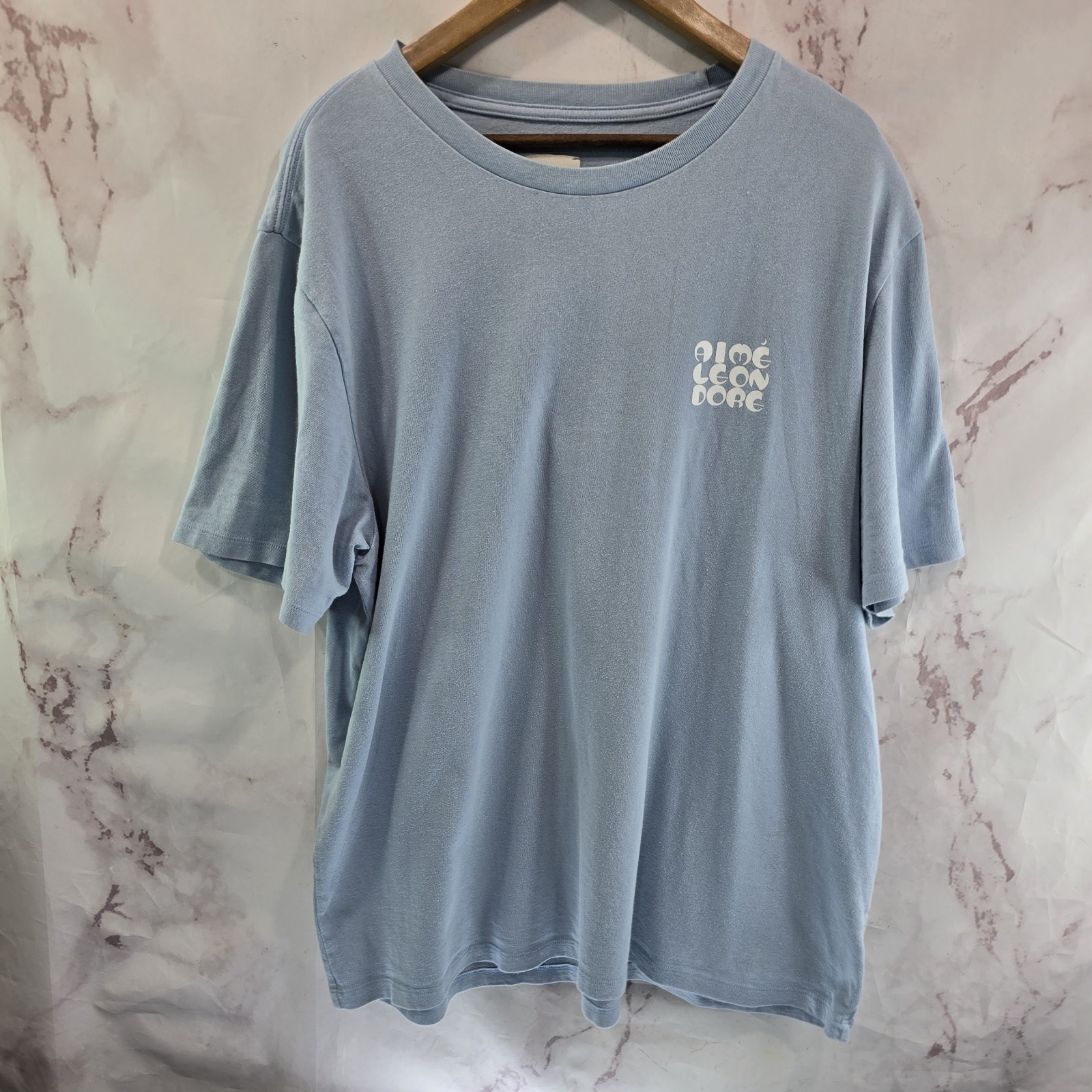 Aime Leon Dore T Shirt Mens XL Light Blue Short Sleeve Crew Neck Cotton