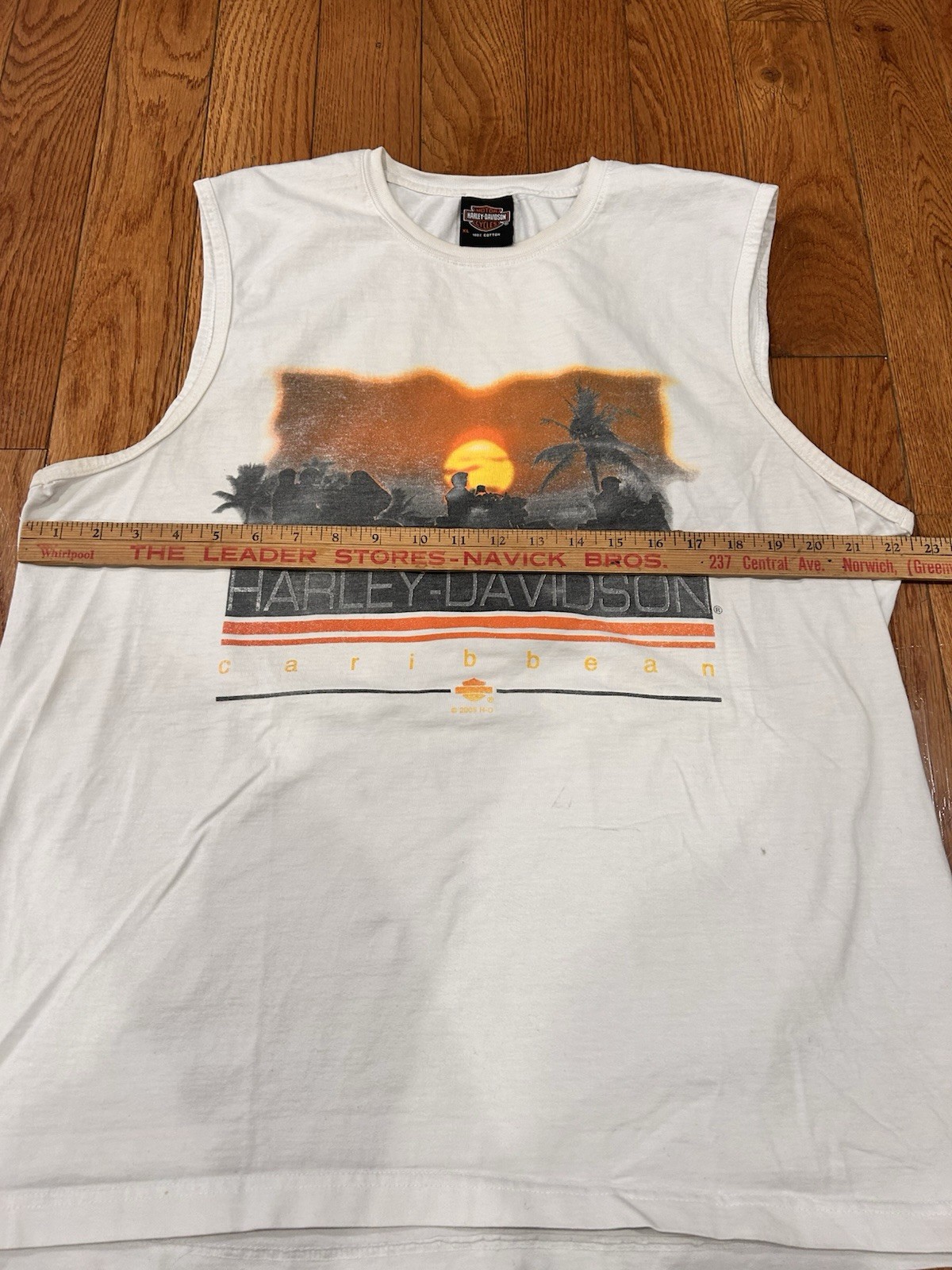 Vintage Harley Davidson Shirt Mens XL White St Thomas US Virgin Islands Tank Top gallery