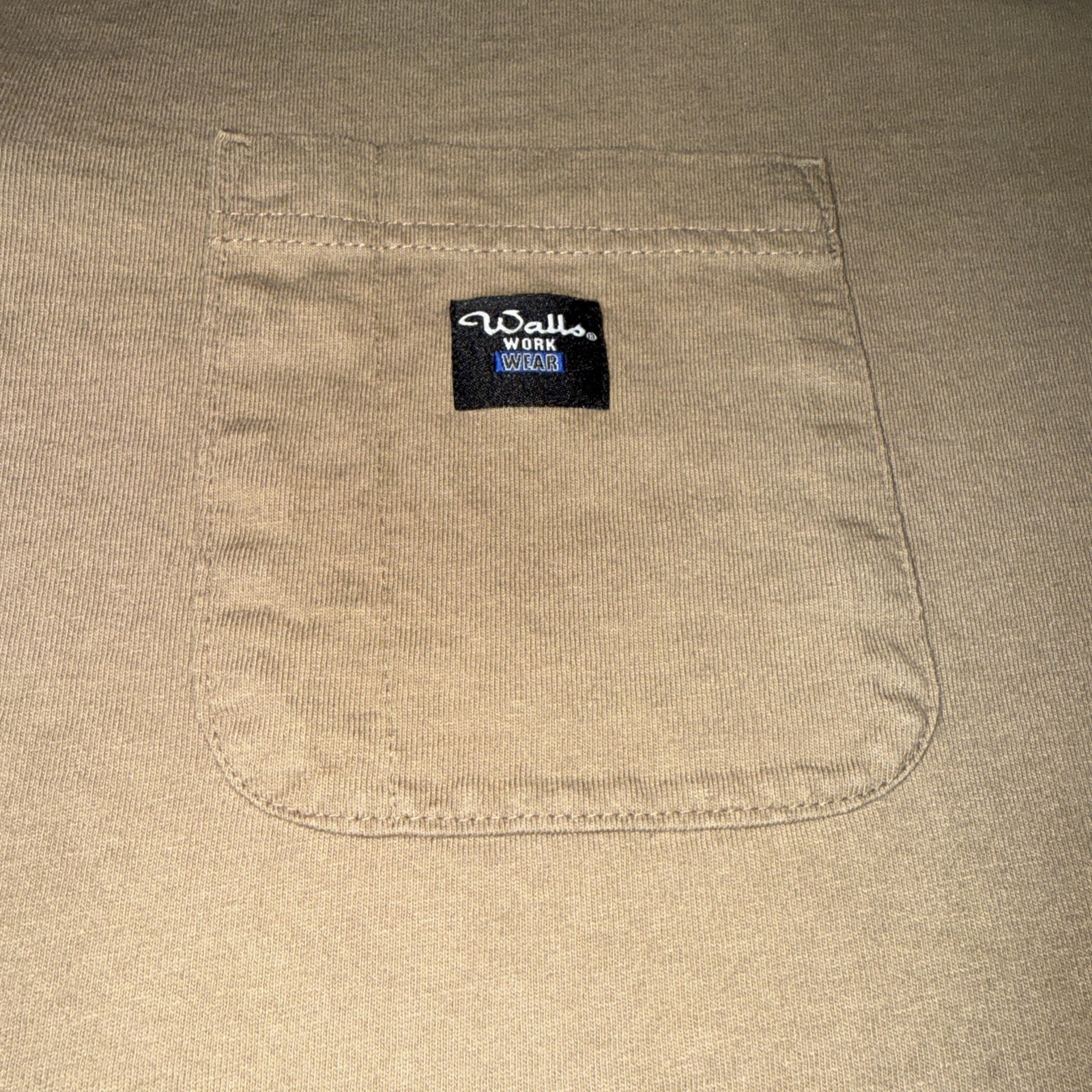 Walls Work Wear T-shirt Tan XL Basic Comfort Casual Streetwear Classic gallery