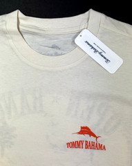 Tommy Bahama Men’s Graphic T – Regular / Vanilla Ice / OPEN RANGE