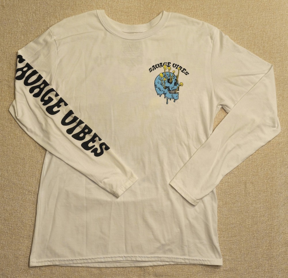 Fresh Laundry Savage Vibes Long Sleeve T-Shirt Size L