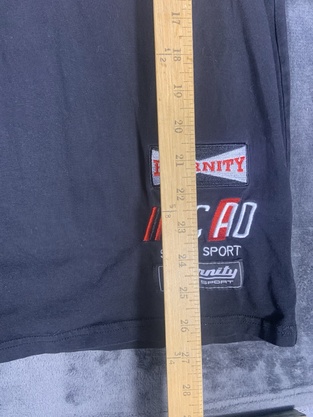 Eternity BC AD Shirt Mens M Black Red White Color Block Japan Katakana Motor 1 gallery