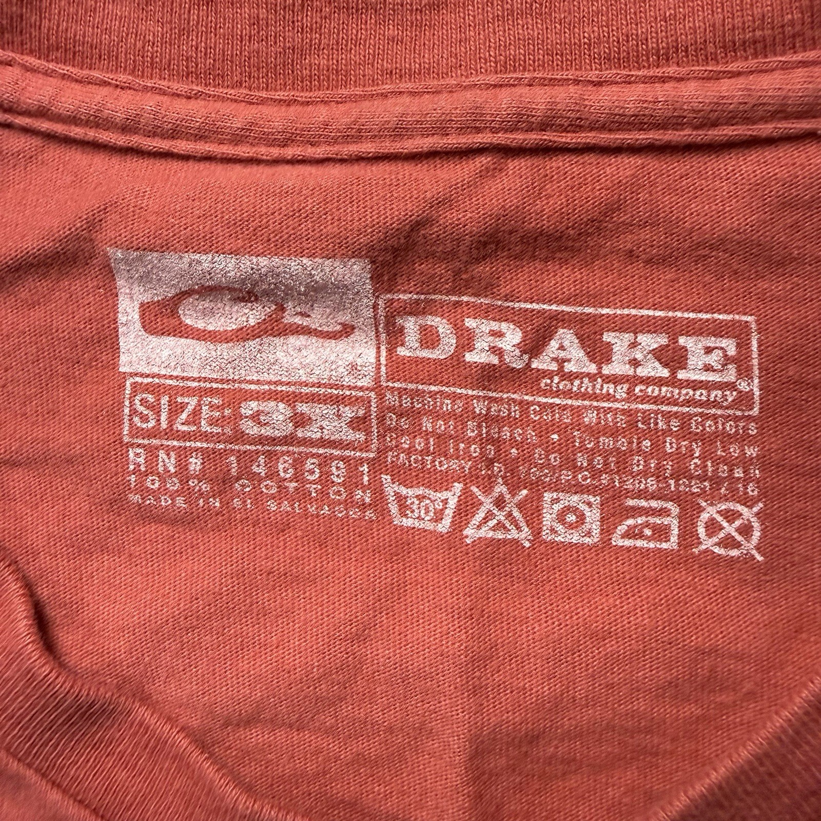 Drake Men’s T-Shirt Size 3X, Pink gallery