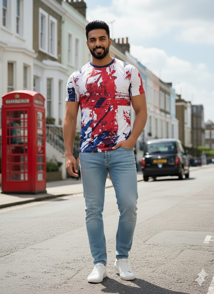 London Jubilee AOP England Unisex T Shirt Union Jack Tee Great Britain Souvenir gallery