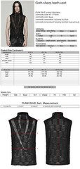 Punk Rave Elastic Splicing Sleeveless Men T-Shirt Spider Mesh Broken Hole Vest