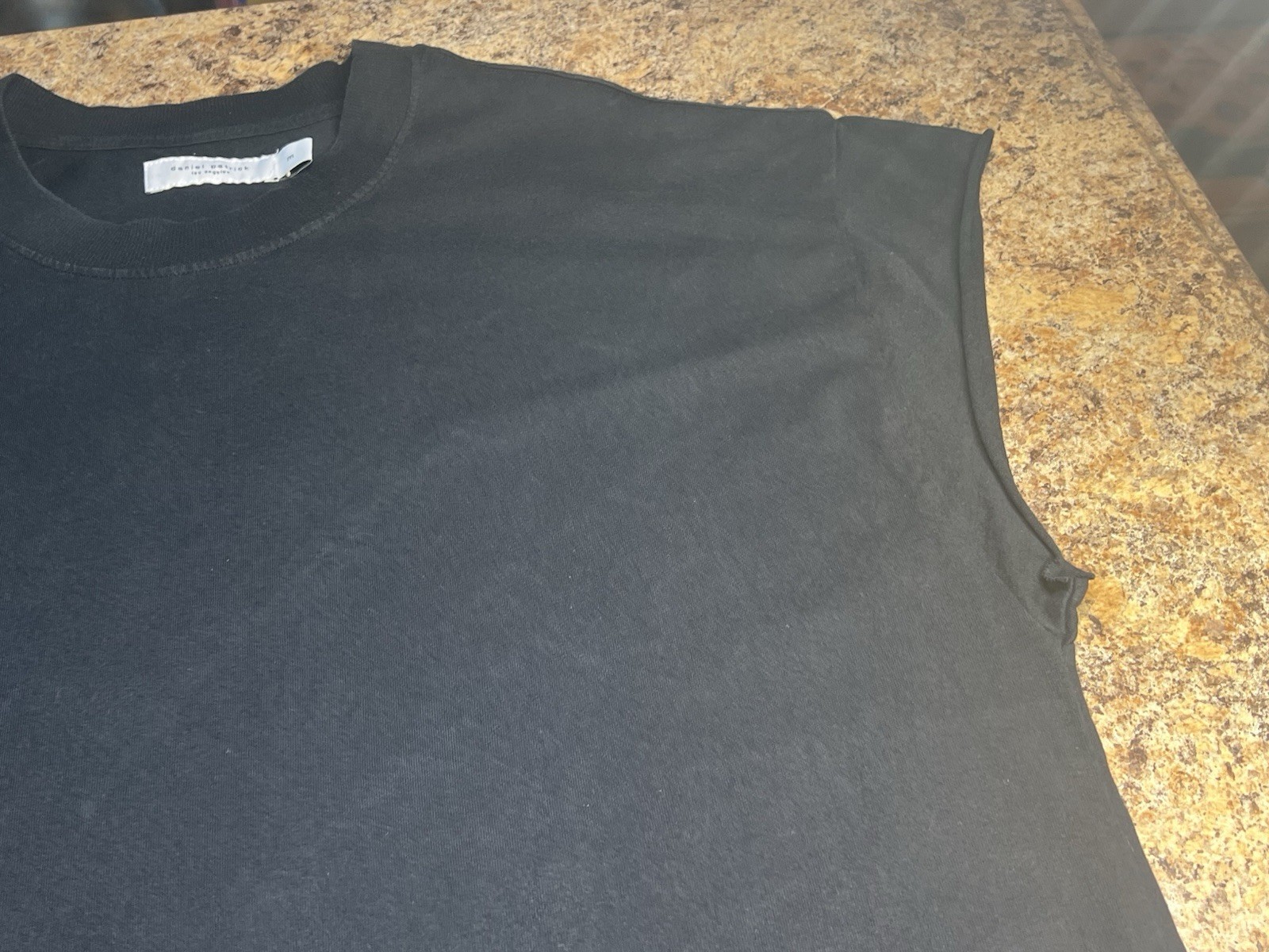 Daniel Patrick Los Angeles Black Sleeveless Shirt Men's US Medium Cotton gallery