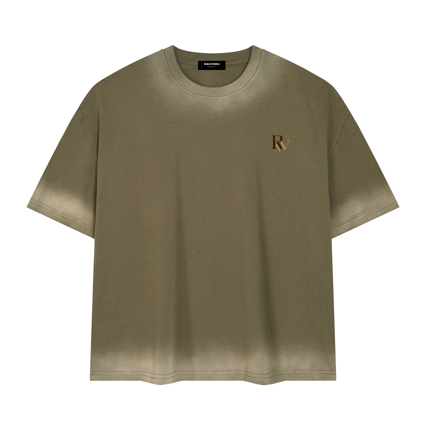 Rong Wurdz Vintage Wash Boxy T-Shirt Oversized Streetwear Graphic Tee gallery
