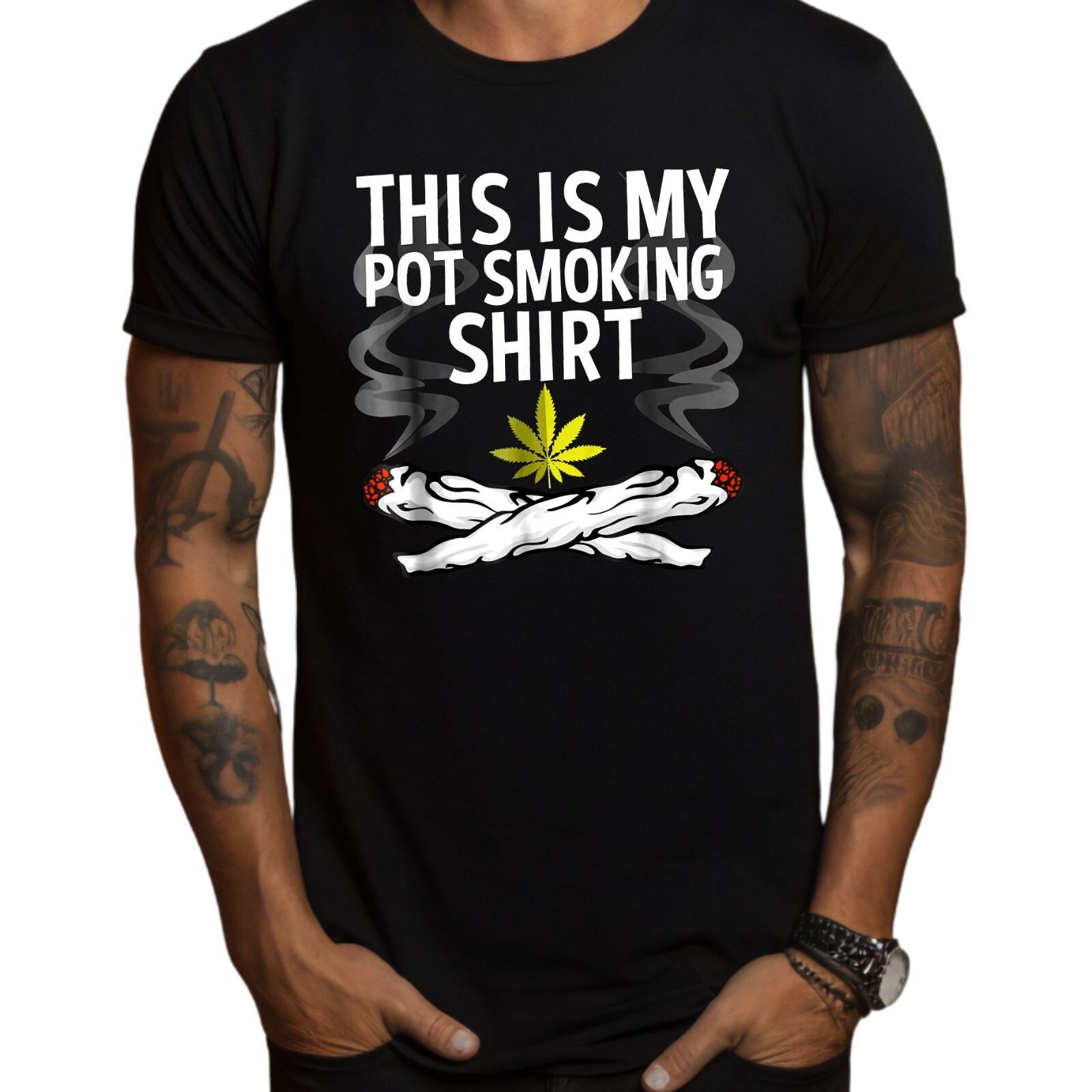 This Is My Pot Smoking Shirt 420 T-Shirt Black S-3XL gallery