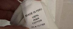 Left Coast Tee Men’s White Long Sleeve Crew Neck Pima Cotton T-Shirt Size XXL