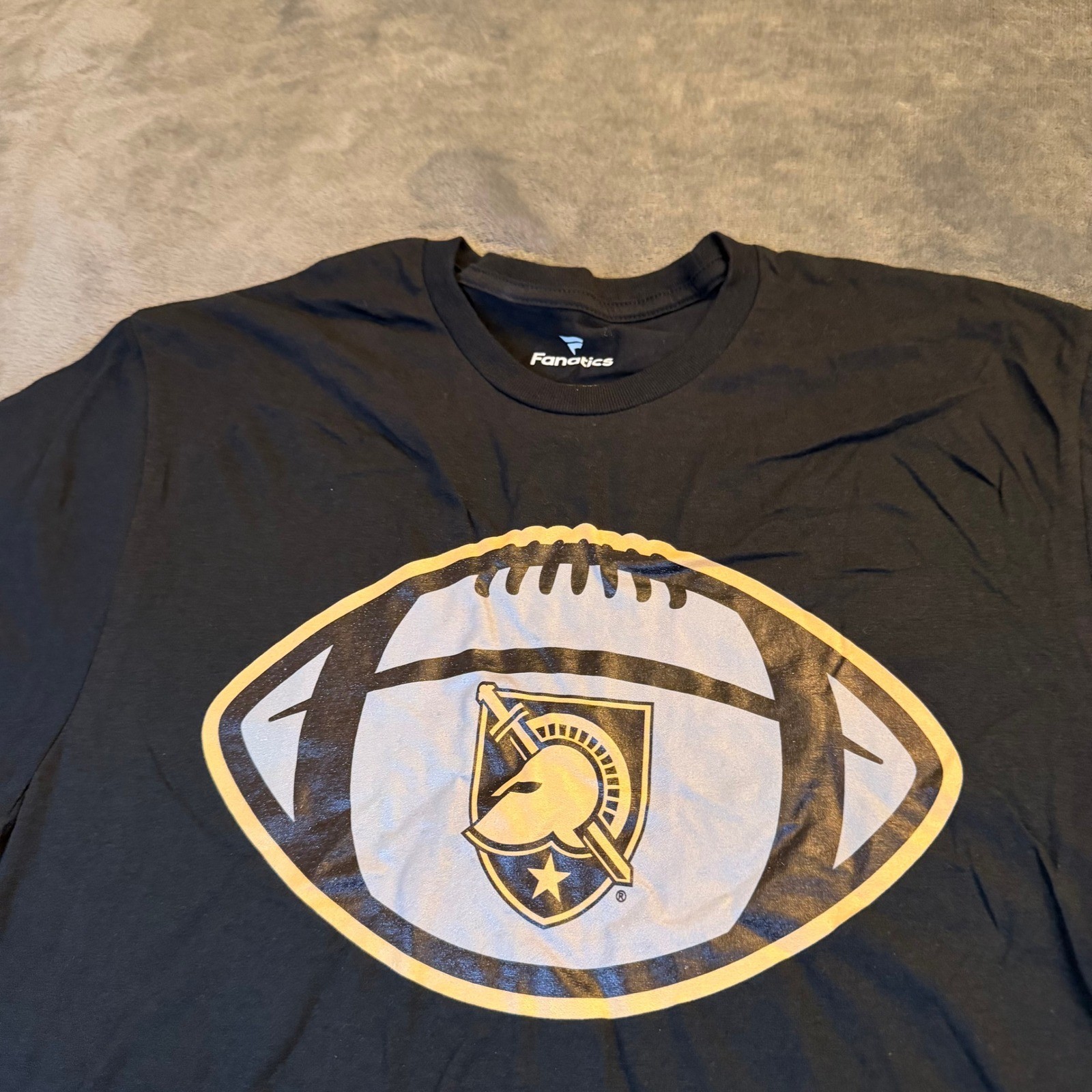 Fanatics Black Army Black Knights Football T Shirt Men's Size Medium gallery