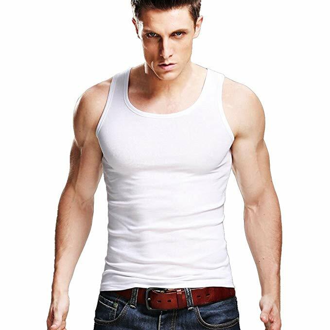 3-12 Packs Mens 100% Cotton Tank Top A-Shirt Undershirt Ribbed Finest Quality gallery