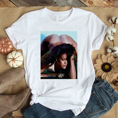 Rihanna HOT NEW Concert T-shirt White Short Sleeve All Sizes S-5XL 1F2665
