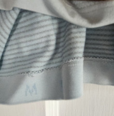 Lululemon Metal Vent Tech 2.0 teal white striped T shirt Mens M